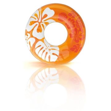 Bouée gonflable Intex Alhoa - Orange - Adulte - 91cm de diamètre - Plastique