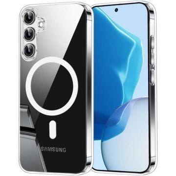 Coque Silicone - Little Boutik© - Samsung Galaxy A56 - Transparente - Souple - Compatible Magsafe