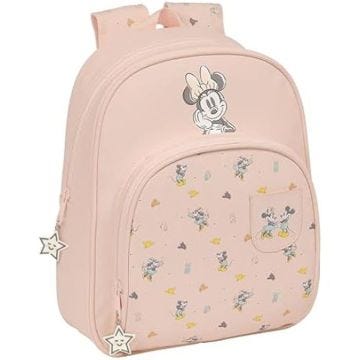 Sac à dos pour enfant SAFTA - Minnie Mouse Baby - Confortable et polyvalent - Rose - 28 x 10 x 34