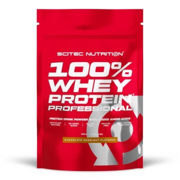 Whey concentrée Scitec Nutrition - 100% Whey Protein Professional - Chocolate Hazelnut 500g