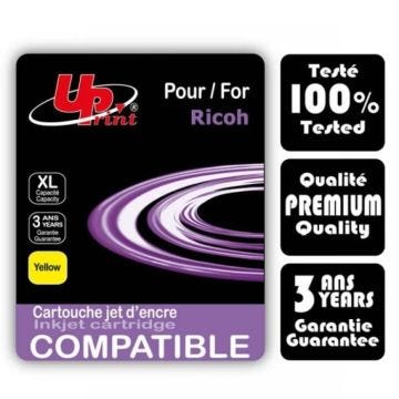 Cartouche gel Uprint GC-41Y jaune compatible avec votre imprimante RICOH Aficio SG3100,RICOH Aficio SG3110,RICOH Aficio