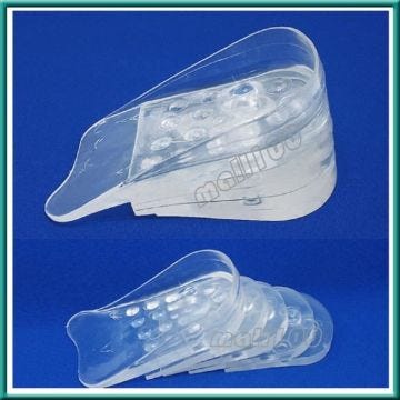 Semelle Talonnette Grandissante 5 niveaux en Silic