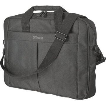 Trust Primo Sacoche pour Ordinateur Portable 16" avec 2 Poches de Rangement, Sac Mince pour Voyage, Affaires, Travail, Collège