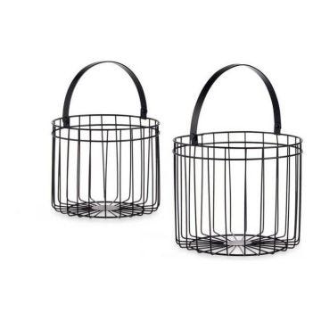 panier cylindrique métal (2 pcs)