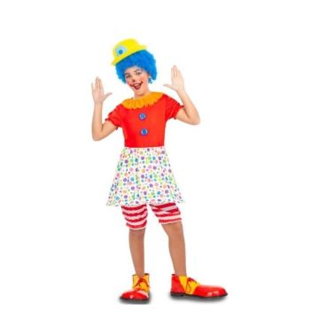 Déguisement de Clown à Pois pour fille - Disfrazzes.fr - Modèle pour Enfant - Rouge - Multicolore - Intérieur