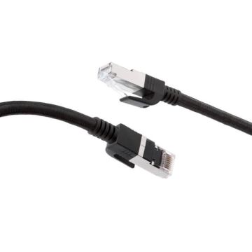 Câble Ethernet RJ45 Tressé S-FTP Mâle-Mâle Double Blindage 10m