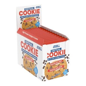 Cookies protéinés Applied Nutrition - Critical Cookie - Chocolate Chip Boite de 12