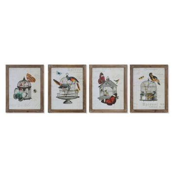 Cadre cage shabby chic DKD Home Decor (x4)