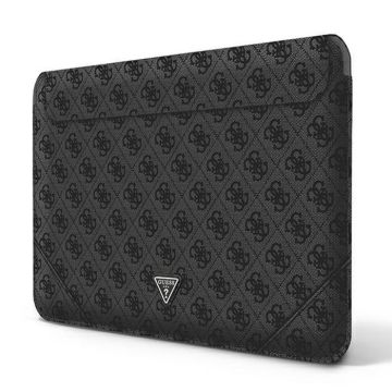Guess 4G Uptown Triangle Logo Sleeve - Étui pour ordinateur portable 13" / 14" (Noir)