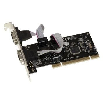 Carte contrôleur série RS232 sur port PCI 2 Sorties COM DB9 UART avec Chipset MOSCHIP MCS9865
