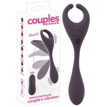 Vibromasseur Rechargeable pour Couples Télécommandé - mixte / adulte Violet