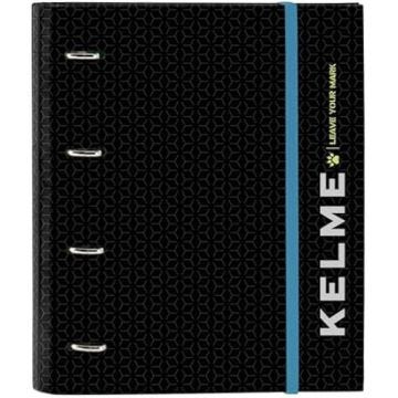 Classeur - SAFTA - Kelme Iron - 4 anneaux de 35 cm - 100 feuilles A4 - Couverture rigide noire