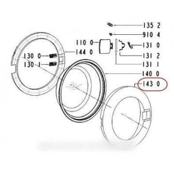 CADRE DE HUBLOT EXTERIEUR POUR LAVE LINGE WHIRLPOOL 481244010749