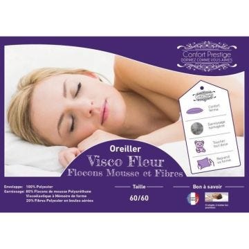 Matelas 120x190 Mousse Haute Rsilience Densit 35 Kg-m3 - Hauteur 21 Cm - Soutien Ferme Oreiller Mmoire de Forme Protge...