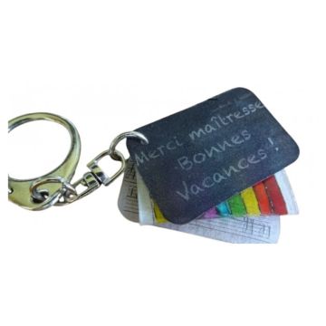 Kit créatif - Merci FR - Plastique dingue - 6 porte-clés - Pour enfants - Mixte