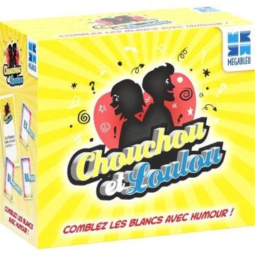 Jeu de société - MEGABLEU - Chouchou et Loulou Nomade - 200 cartes phrases à compléter avec humour