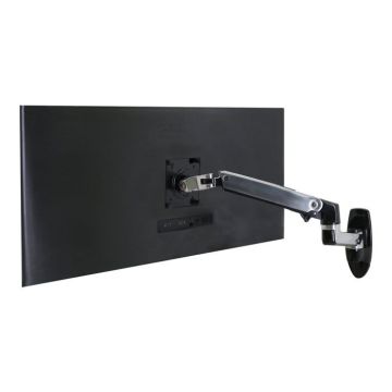Support écran - Ergotron - LX Wall Mount LCD Arm - Aluminium poli - Hauteur réglable 330 mm - Noir