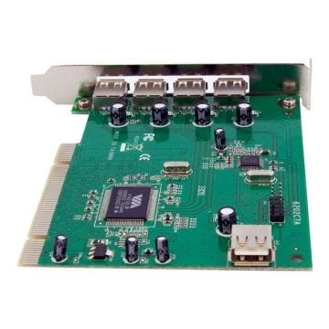 Carte contrôleur PCI à 7 ports USB 2.0 - STARTECH - Adaptateur PCI 5x USB-A (F) 2x IDC (M)