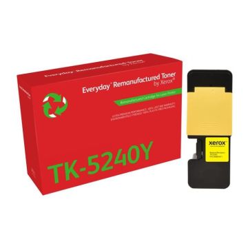 Toner - XEROX - Everyday Kyo TK-5240Y - Jaune - Garantie à vie - Compatible
