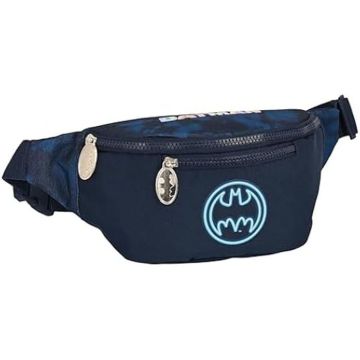 Sac banane SAFTA Batman Legendary - 23x9x12cm - Bleu marine - Pour enfants - Confortable et résistant