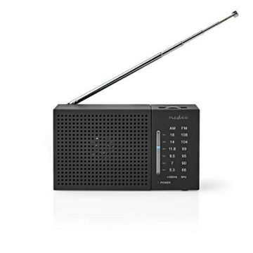 NEDIS UKW/AM-Radio - 1,5 W - Taschenformat - Schwarz