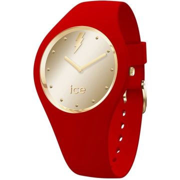 Bracelet silicone / plastique femme - ICE WATCH - Montre Ice Watch Ice Glam Rock Kiss Médium - Couleur de la matière:Rouge