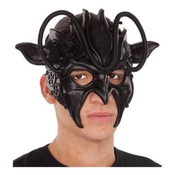 Masque Steampunk Noir avec Oreilles - DisfraZZes - Adulte - Multicolore