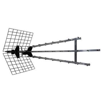 Antenne d'extérieur UHF Trinappe 4K HD amplifiée 57 dB - Filtre 4G - HD4K - 470-790 MHz