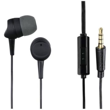 Écouteurs intra-auriculaires - HAMA - Kooky - Filaire - Suppression du bruit - Noir gris foncé
