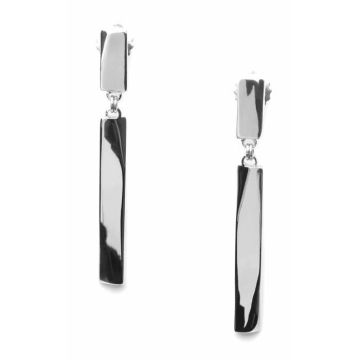 Boucles d'oreille - ORI TAO - Pritzker Beatnik - Argenté - Demi-créole