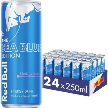 Boisson énergisante Red Bull - Red Bull The Sea Blue Edition - Juneberry 24x250ml