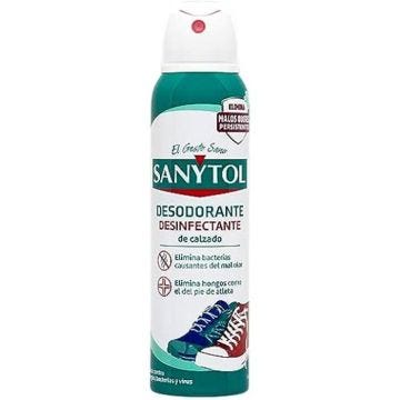 Déodorant chaussures - SANYTOL - Spray 150 ml - Élimine les odeurs - Désinfectant - 99,9 % d'efficacité
