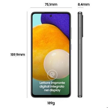 Samsung Galaxy A52 Dual 128GB 6GB RAM Awesome Black