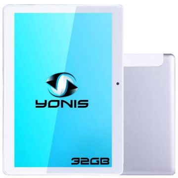 Tablette 4G 10.1 Pouces Ecran FHD Android 8.0 Déca Core 3Gb+32GB Dual Sim Argent + SD 4Go - YONIS
