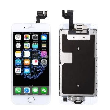 BLANC Complet Ecran LCD pour iphone 6S 4.7"Vitre Tactile sur Châssis + Bouton Home Caméra Avant Écouteur Grille Pièces