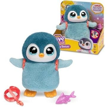 Peluche interactive - LITTLE LIVE PETS - Waddles Le Pingouin - 25 Sons et Réactions - Douceur et Réalisme