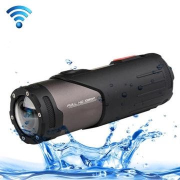 Caméra de Sport FHD 1080 P Wifi Angle Large 170 Degrés 15 M Imperméable Noir +SD 32Go YONIS