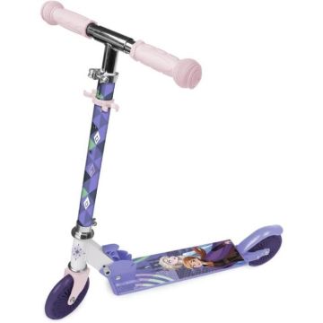 REINE DES NEIGES TROTTINETTE DISNEY 2 ROUES ACIER PLIABLE ET REGLABLE AVEC FREIN ROUE ARRIERE