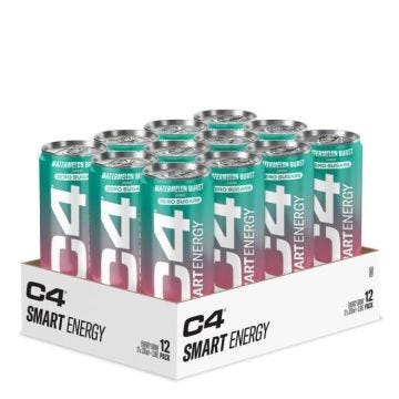 Boissons énergisantes Cellucor - C4 Smart Energy - Watermelon Burst Pack de 12