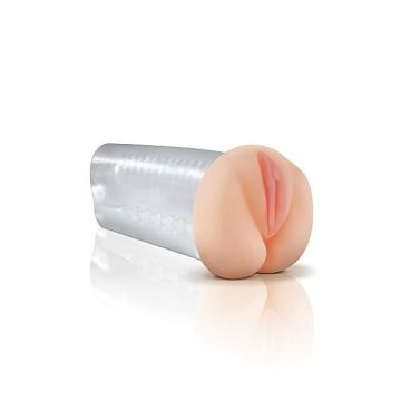 Masturbateur - Deluxe - See-Thru Stroker - TPR - Lubrifiant Inclus - Nettoyant Inclus