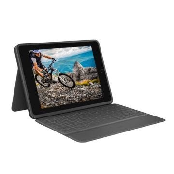 LOGITECH - Clavier et étui - Rugged Folio pour Apple 10.2-inch iPad 7ème génération, 7e, 8e et 9e générations - Noir