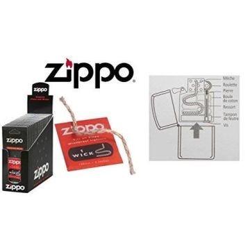 Lot de 5 Mèche de remplacement Zippo - Accessoire Wick Briquet Zippo 010