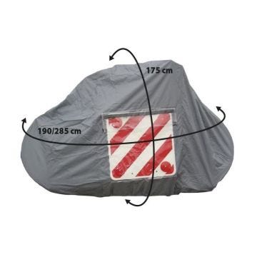 Bâche de protection - OPTIMA - Polyester enduit imperméable 110 g/m² - 2 sangles réglables incluses - Pour 2-3 vélos
