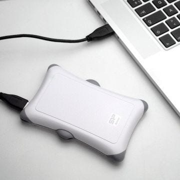 Disque dur externe USB 3.0 A30 - SILICON POWER - 2 To - Blanc - Portable - 2.5"