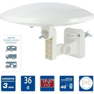 ANTENNE TNT HD RADIO TELEVISION TV CAMPING CAR CARAVANE BATEAU ETANCHE EXTERIEUR