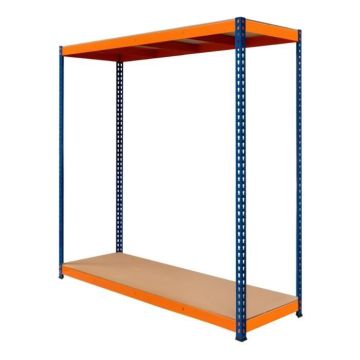 Rayonnage SRax Rangement Industriel 2 Étagères 300kg Garage Stockage Atelier