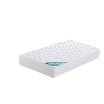 Matelas 100x200 Mousse Haute Résilience Densité 35 Kg-m3 - Hauteur 21 Cm - Soutien Ferme + Oreiller à Mémoire de Forme + Protège Ma