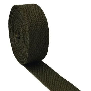 AnseTendance 10 mètres x 25mm Vert Kaki sangle de coton pour sacs fait main sac à dos à main tote-bag sac banane créations couture
