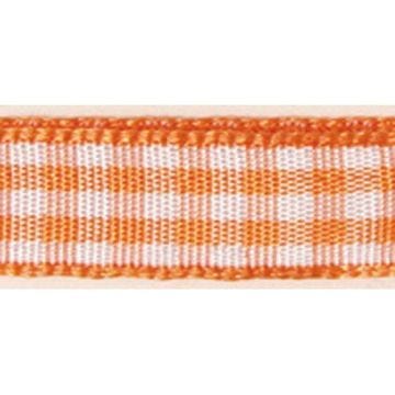 Ruban quadrillé - Orange - 9,5 mm - 10 m - Rayher