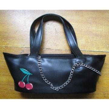 sac à main bateau cerise rockabily pin up rock roll purse